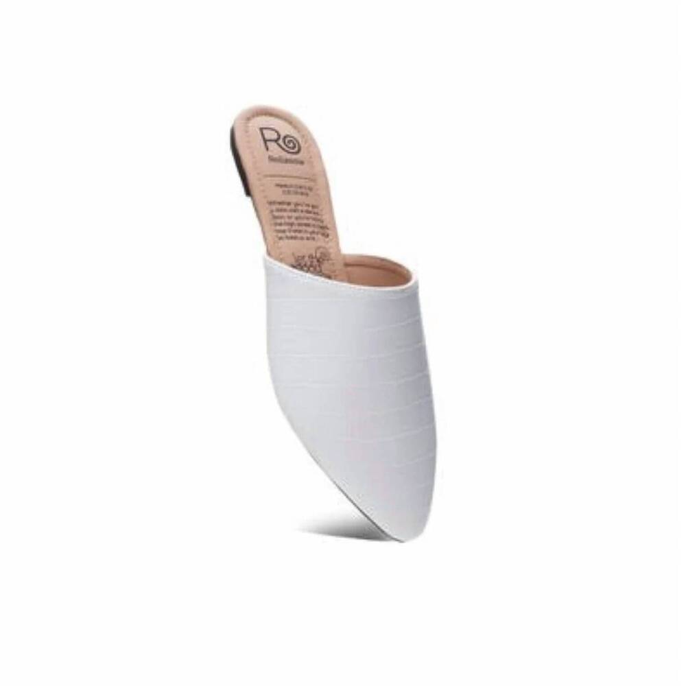 NEW ROLLASOLE women's miami sole mule in white